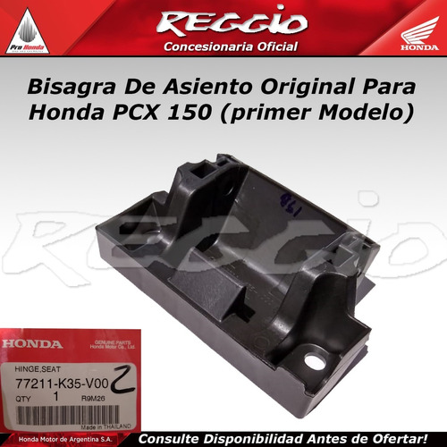 Bisagra De Asiento Original Para Honda Pcx 2016 Reggio Motos