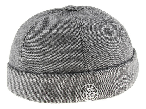 Gorro Docker De Fieltro De Lana Ajustable Para Hombre, Color
