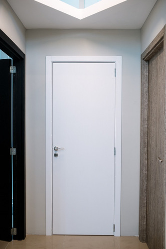Imagen 1 de 3 de Puerta Placa 80/15 Gromanti Linea Elite Marco De Madera
