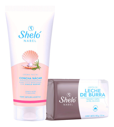 Crema Facial Concha Nacar + Jabon Leche De Burra, Aclarante