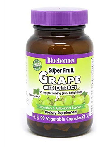Bluebonnet Super Fruta Extracto De Semilla De Uva Suplemento
