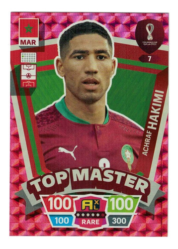 Carta Achraf Hakimi - Top Master Mundial De Qatar 2022 