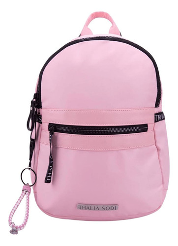 Mochila Backpack Casual Y Urbana Para Mujer, Marca Thalia Sodi, Color Rosa, Mod. 1041024
