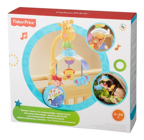 Imagen 4 de 4 de Móvil Musical 2 En 1 Fisher Price