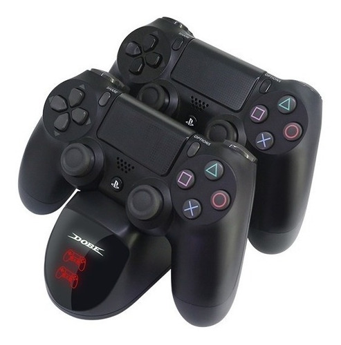 Imagen 4 de 9 de Cargador Mando Ps4 Cargador Ps4 Pantalla Led Doble Carga