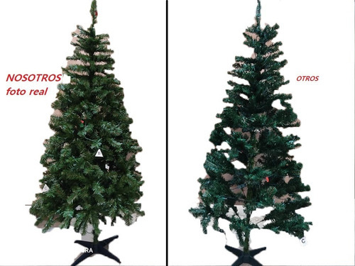 Árbol De Navidad Preiluminado De 1.80cm Luz Cálida Color Verde