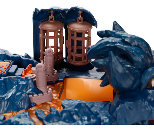 Playset Castillo Isla De Bowser Nintendo Super Mario Bros Color Azul