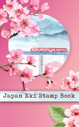 Libro: Japan Eki Stamp Book: Size 5x8 Inches With Index |