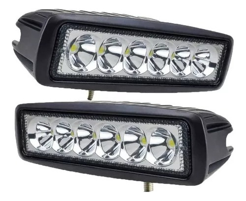 Pack 2 Focos Led 18w Barra Neblinero Para Auto Repuesto