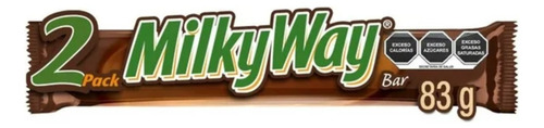 4 Pza Chocolate Milky Way 2 Barras, 83 G
