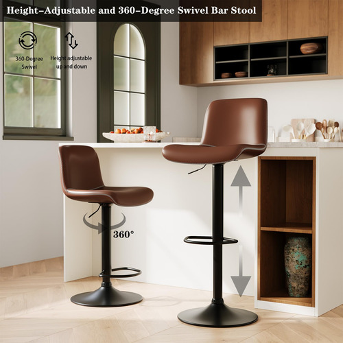 Cuisinsmart Juego De 2 Taburetes De Bar Giratorios