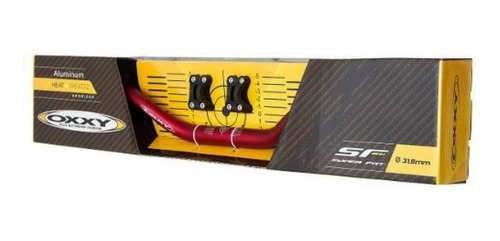 Manillar Motocross Oxxy Fat Bar Con Anclajes - Rojo