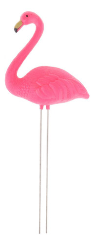2 Flamingo Garden Stake Yard Ornamento Maceta Decoraciones