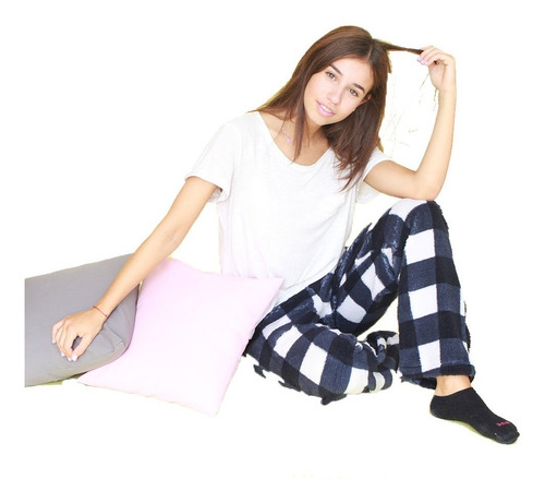 Pack X 2 Pantalón Pijamas Corderito De Mujer Super Suave