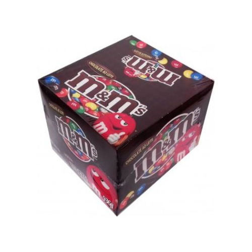 M&ms Chocolate Ao Leite 810g Contendo 18 Pacotes De 45g Cada