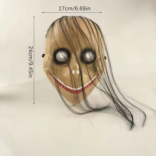 Máscara Momo Boneca Susto Terror Fantasia Halloween Carnaval