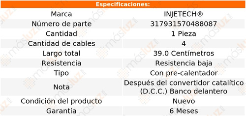 1- Sensor Oxígeno Dcc Nissan Altima V6 3.5l 02/04 Injetech