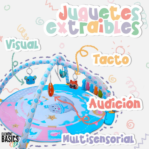 Gimnasio Juguetes Didáctico Con Luces Para Bebes Niños