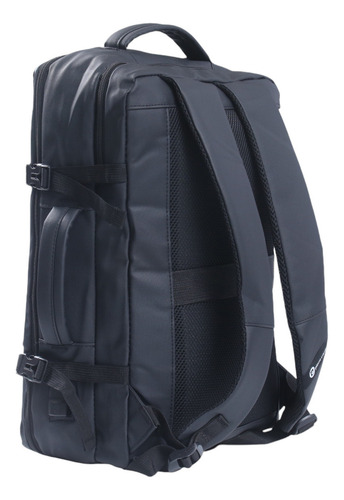 Mochila Porta Notebook Smart Puerto Usb Tablet Acolchada New Color Negro