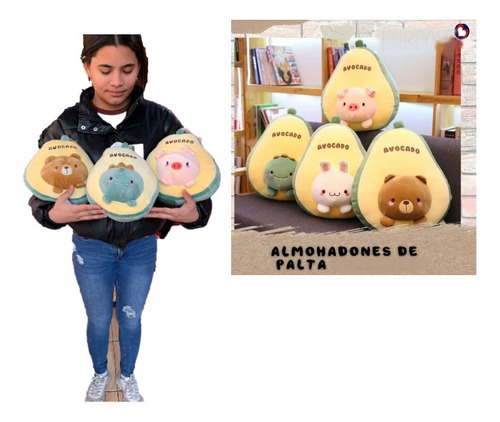 3 Paltas De Peluches 22 Cm Regalo  X Mayor Kawaii Oferta