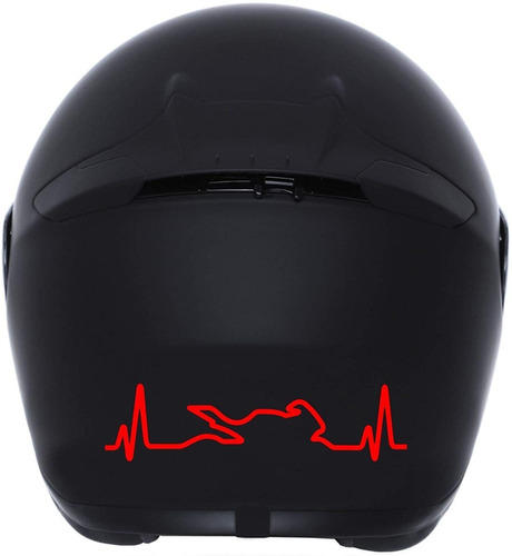 Vinilo Adhesivos  Moto Casco Cardio Moteros Calco 2 Unidades