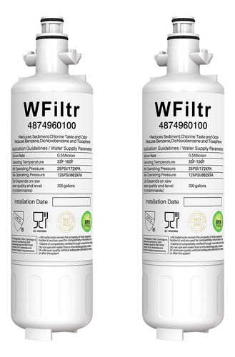 Filtro De Agua De Repuesto Wfiltr 4874960100 Para