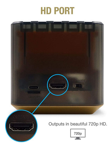 Hyperkin Retron Sq: Clone Game Boy/color/advance - Turquesa Cor Preto