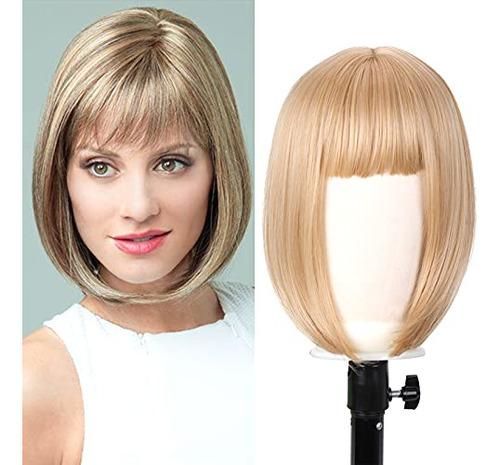 Vvig Bob Wig Recta Con Bangs Bob Bruto Bob Wigs Para 61phu