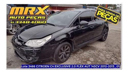 Sucata Citroen C4 Exclusive 2.0 Flex Aut 143cv 2013 Pecas