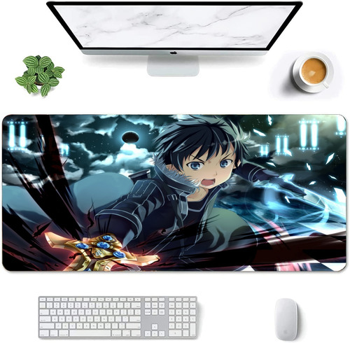 Mouse Pad Largo Artistico Kirito Sword Art Online 30x70cm