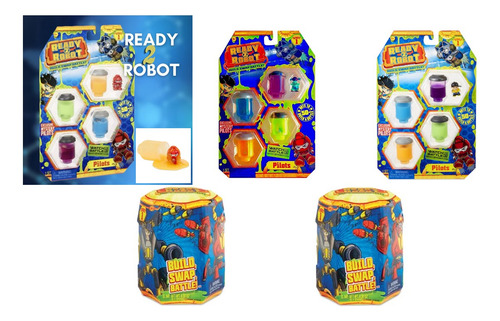Ready 2 Robot Build Swap Battle Slime 5 Paquetes Sorpresa