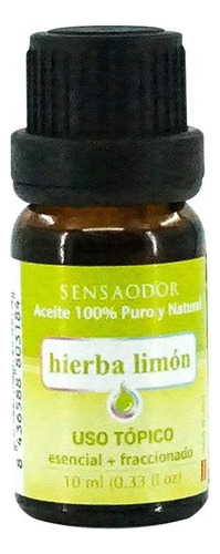 Aceite Esencial Fraccionado Aroma Hierba De Limon 10 Ml