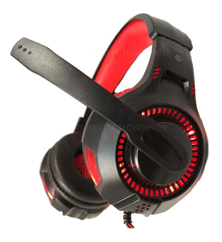 Auriculares Gamer Con Luz Y Microfono Netmak Venger Gaming