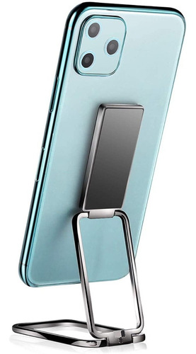 Imagen 2 de 9 de Soporte Plegable Adherible Kickstand Portacelular Metalico