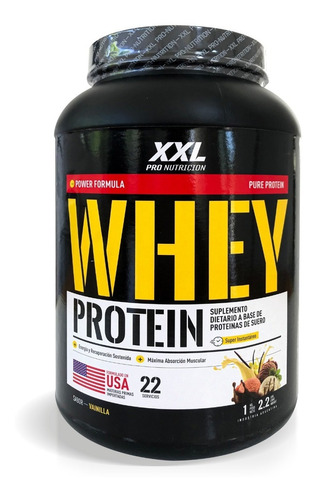 Whey Protein 1kg Xxl Pro Nutrition Sabor Vainilla