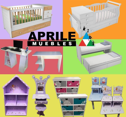 Cama Cucheta Superpuesta Desmontable Recta C/ Cuna Funcional