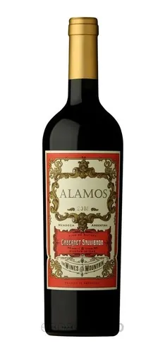 Botella De Vino Tinto Cabernet Sauvignon Alamos 750ml