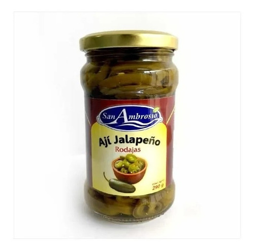 Páck (2) Frascos Jalapeño Peruano En Rodajas 290g C/u Export