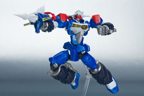 Gear Fighter Dendoh - Dendoh + Set Armas - Chogokin - Bandai
