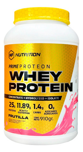 Nf Nutrition Prime Proteon Whey Protein Isolate Frutilla 910