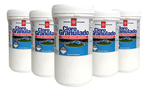 Kit Piscina Cloro Granulado 5 Kg Quimica Universal