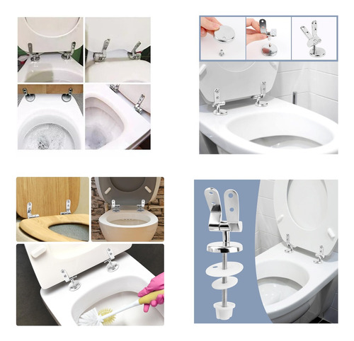 Tapa Inodoro Roca Monaco Repuesto Bisagras Baño! Gris