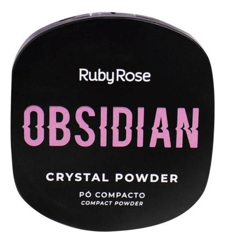 Pó Compacto Ruby Rose Obsidian Crystal Powder Pc17 9,6g