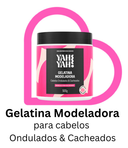 Gelatina Capilar Ativador Modelador Cachos Anti Frizz 500g