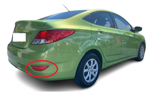 Mica Reflector Tras Izq Hyundai Original Accent Rb 2011-2020