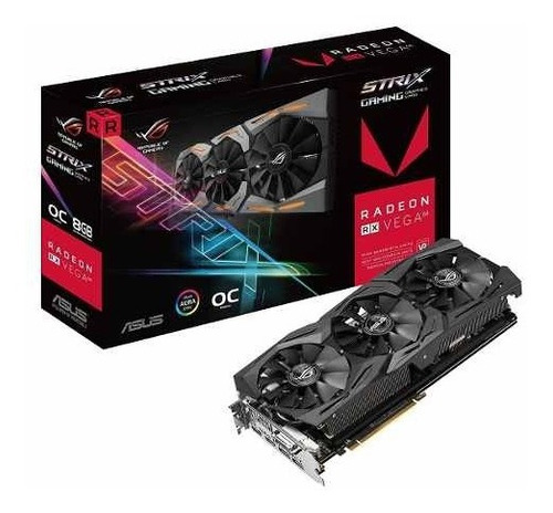 Tarjeta De Vídeo Asus Rog Strix Vega64 8gb Oc Hbm2