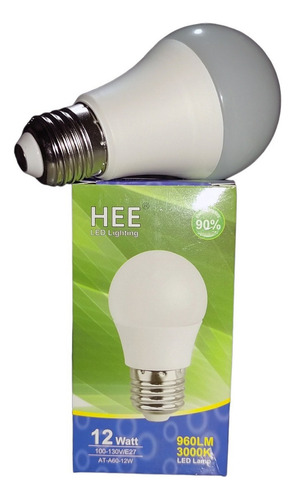 20 Pack Foco Led Ahorrador 12w = 120w Incandescentes E26 E27 Luz Luz Calida 3500k