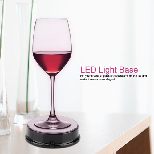 Para .. Seven Color Luz Led Base Soporte For Botella De