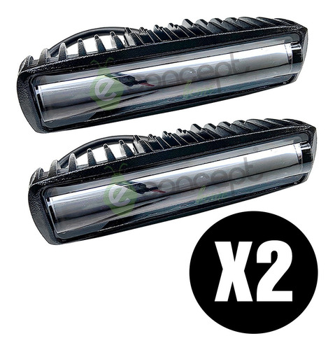 Caja X 2 Faros Reflectores 12v 24v Barra Led 20w Con Lupa