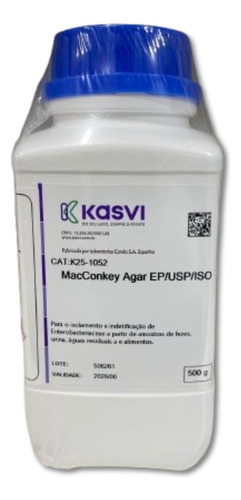 Agar Macconkey. Frasco 500 G